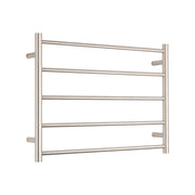 Radiant 240V Heated Round Ladder 750 x 550 Brushed Nickel