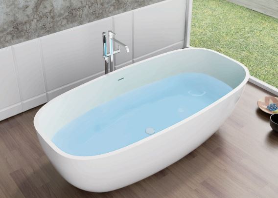 Pietra Bianca Bora Freestanding Bath