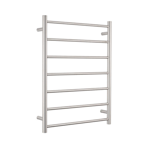 Radiant Low Voltage Heated Round Ladder 600 x 800 Brushed Satin