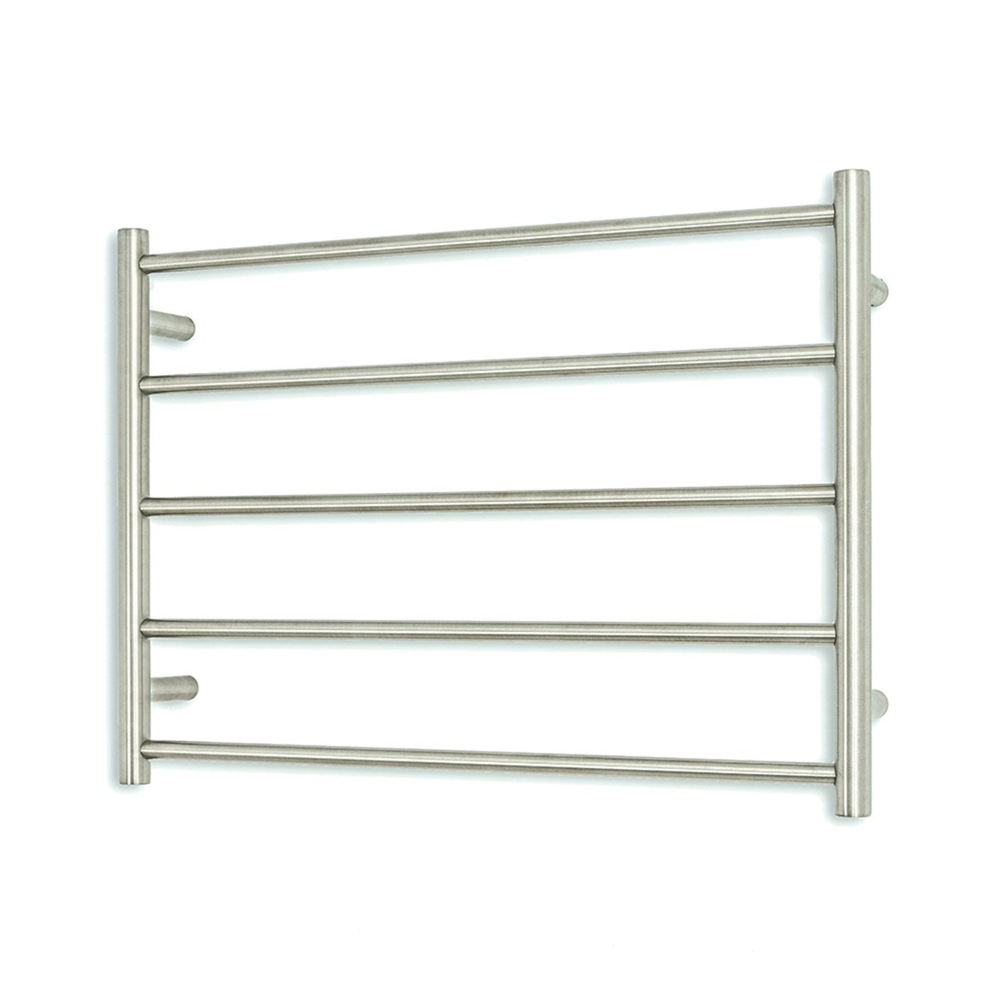 Radiant 240V Heated Round Ladder 750 x 550 Brushed Satin