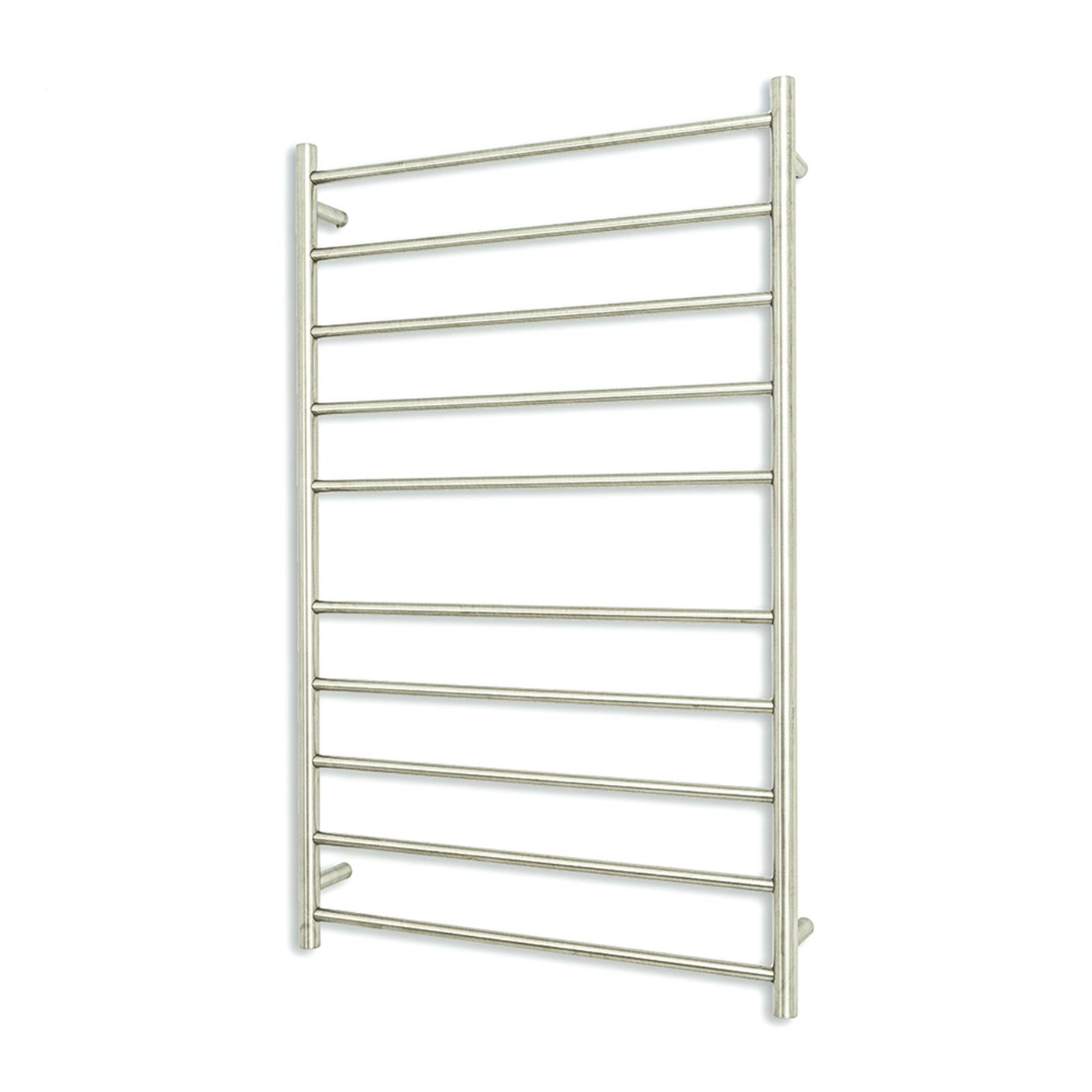 Radiant 240V Heated Round Ladder 750 x 1200 Brushed Satin