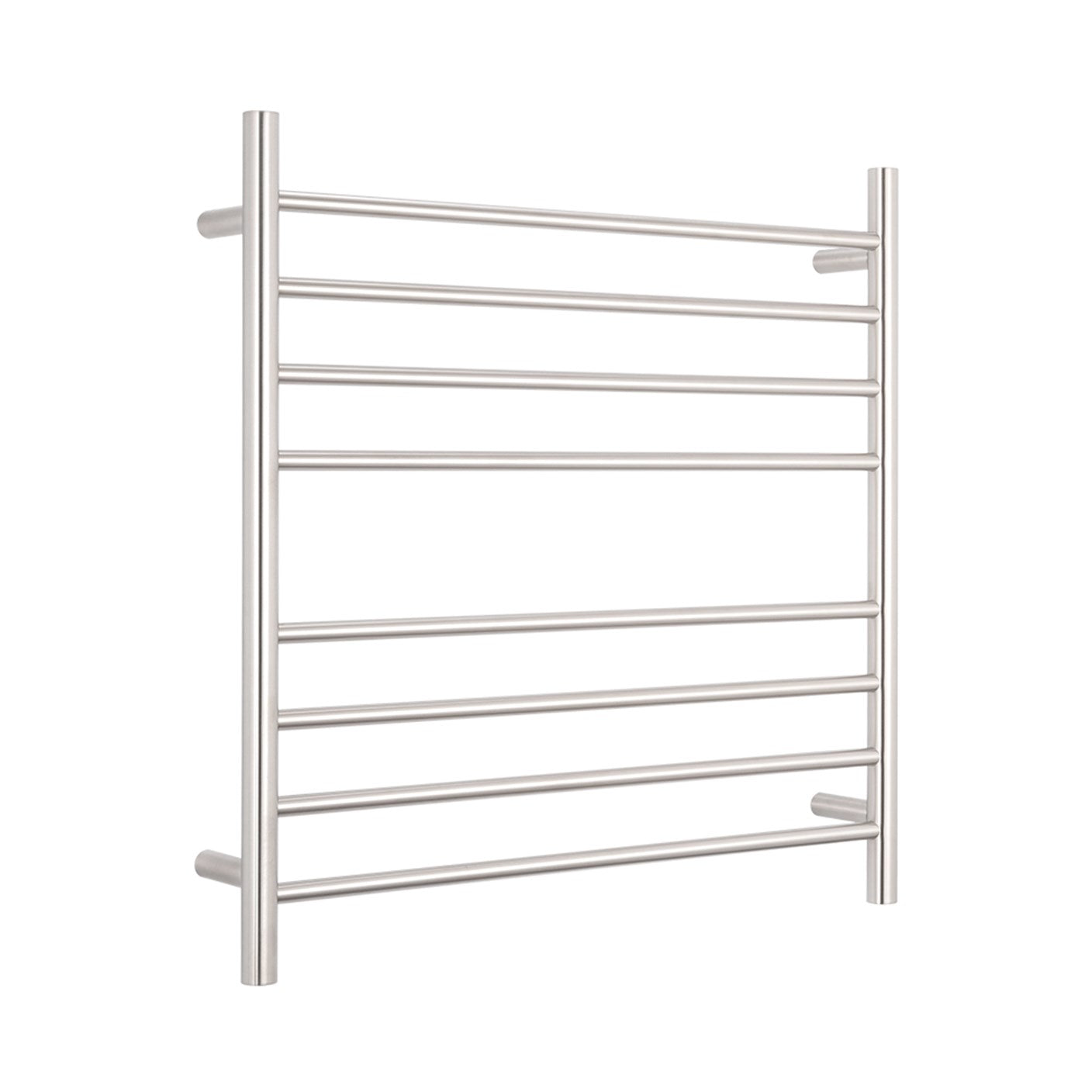 Radiant 240V Heated Round Ladder 750 x 750 Brushed Satin
