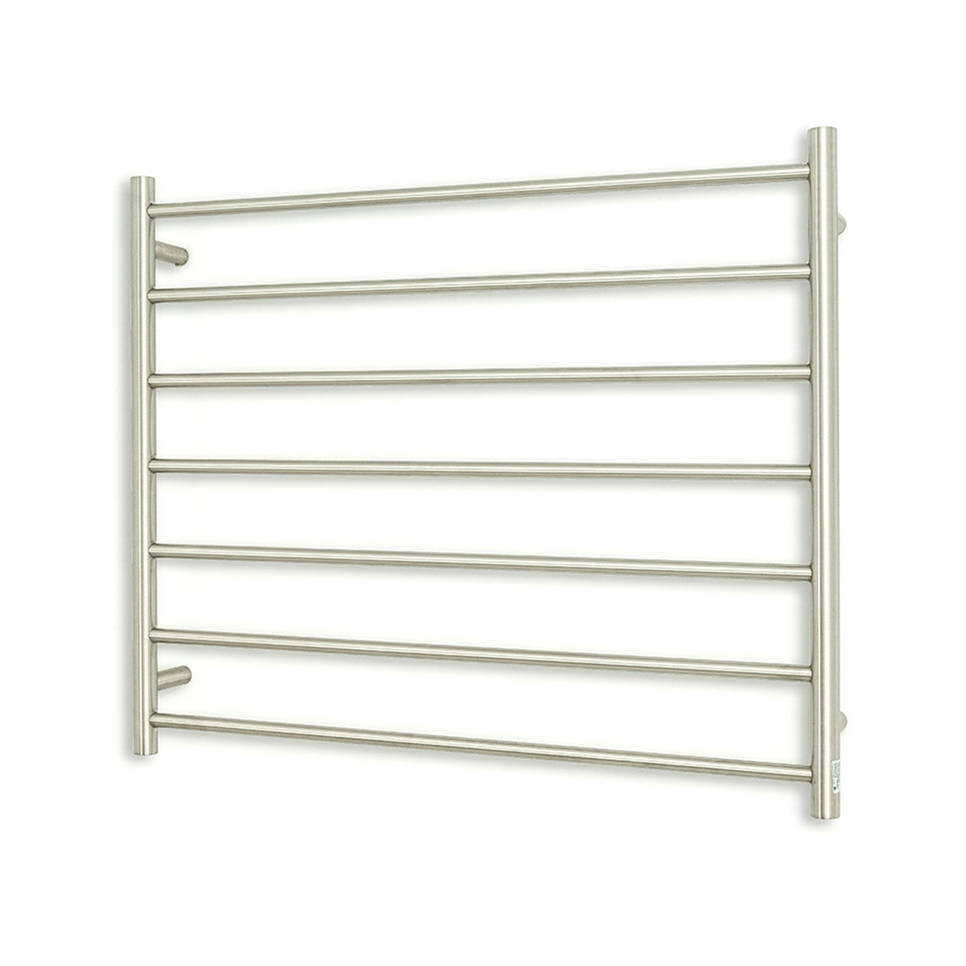 Radiant 240V Heated Round Ladder 900 x 750 Brushed Satin