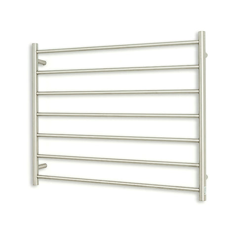 Radiant 240V Heated Round Ladder 900 x 750 Brushed Satin