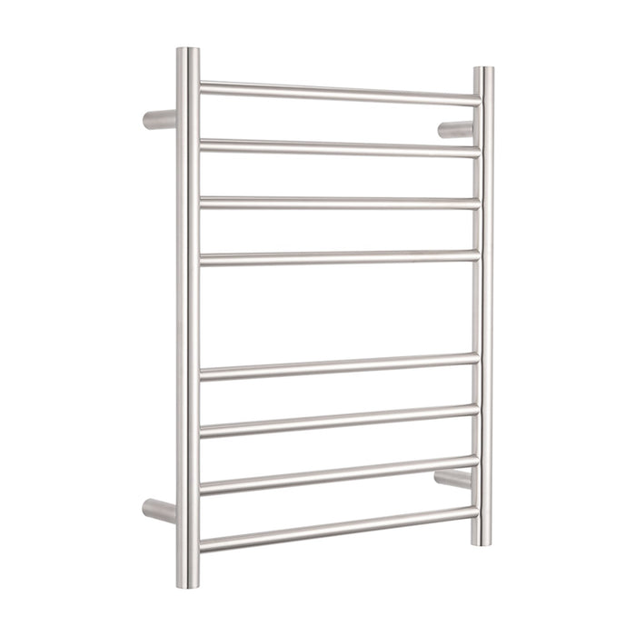 Radiant 240V Heated Round Ladder 430 x 700 Brushed Satin