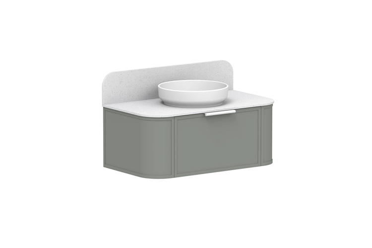 ADP Flo Wall Hung Vanity 12mm Durasein Benchtop