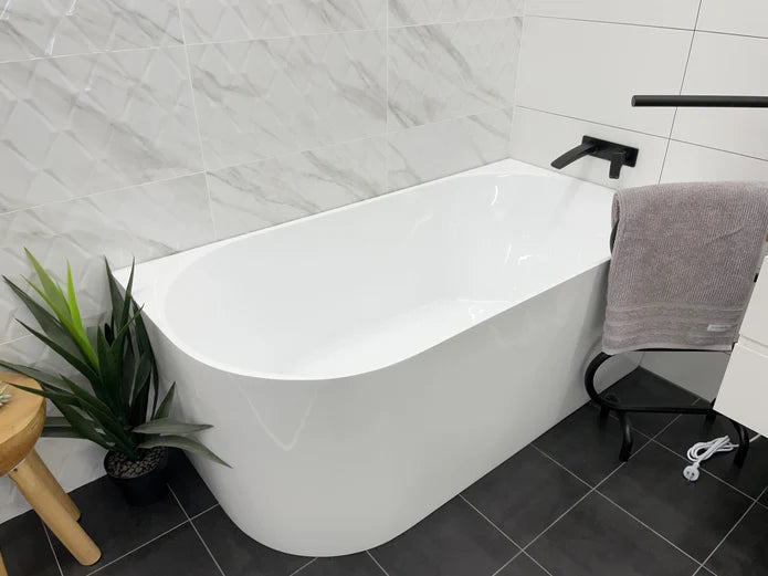 Cassa Designs Auris Right Corner Back to Wall Bathtub