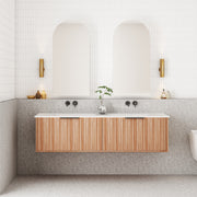 Cassa Designs Capture Natural Walnut Wall Hung Vanity