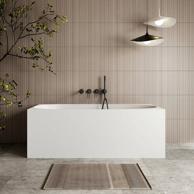 Cassa Design Multi Corner Back To Wall Freestanding Bath Gloss White