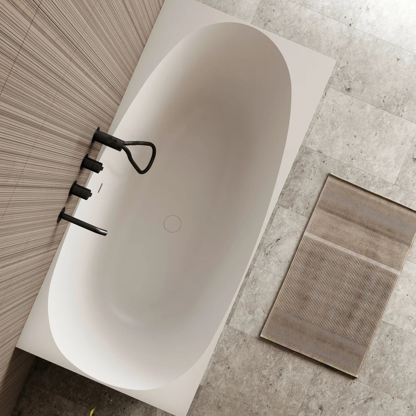 Cassa Design Multi Corner Back To Wall Freestanding Bath Gloss White