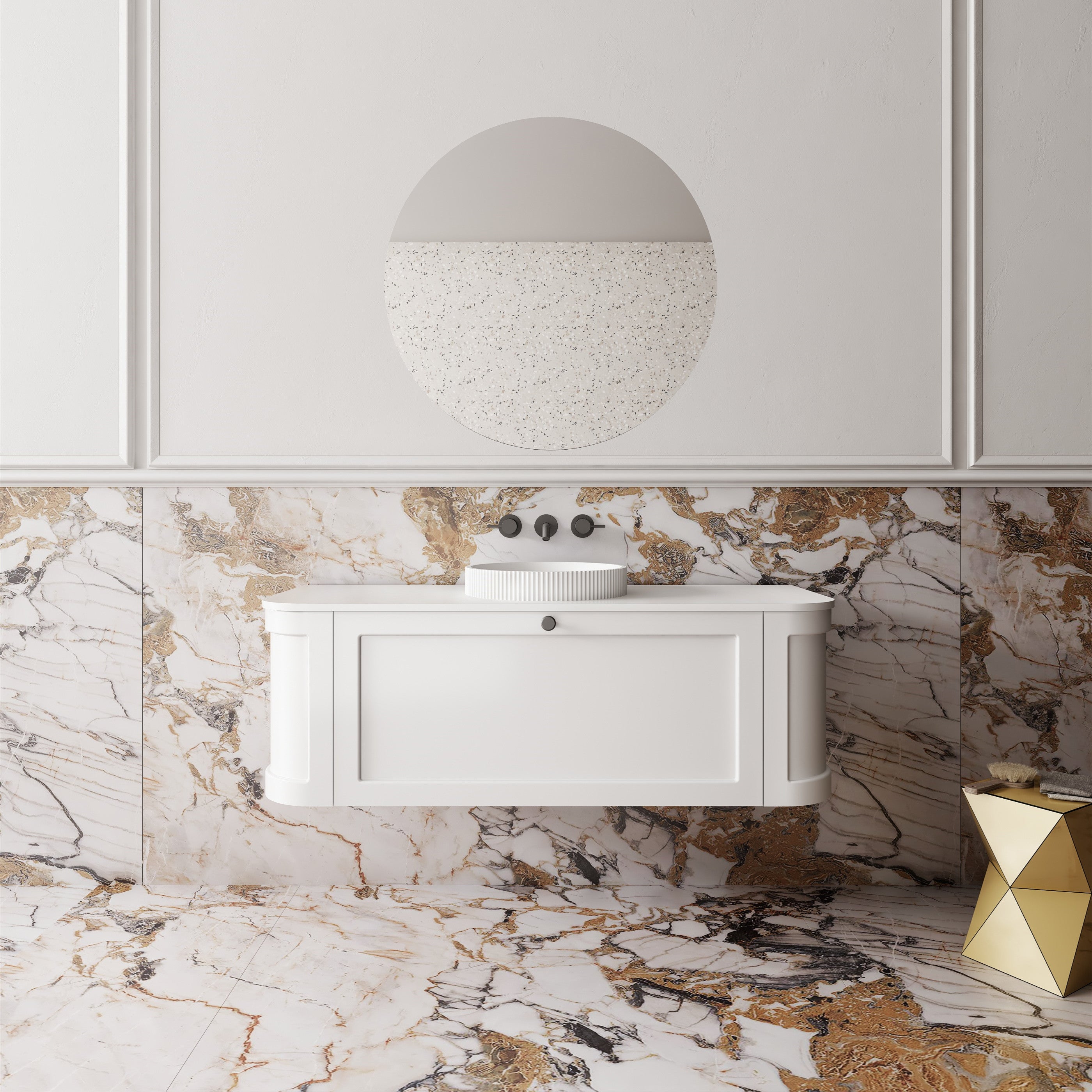 Westminster Wall Hung Matte White Vanity
