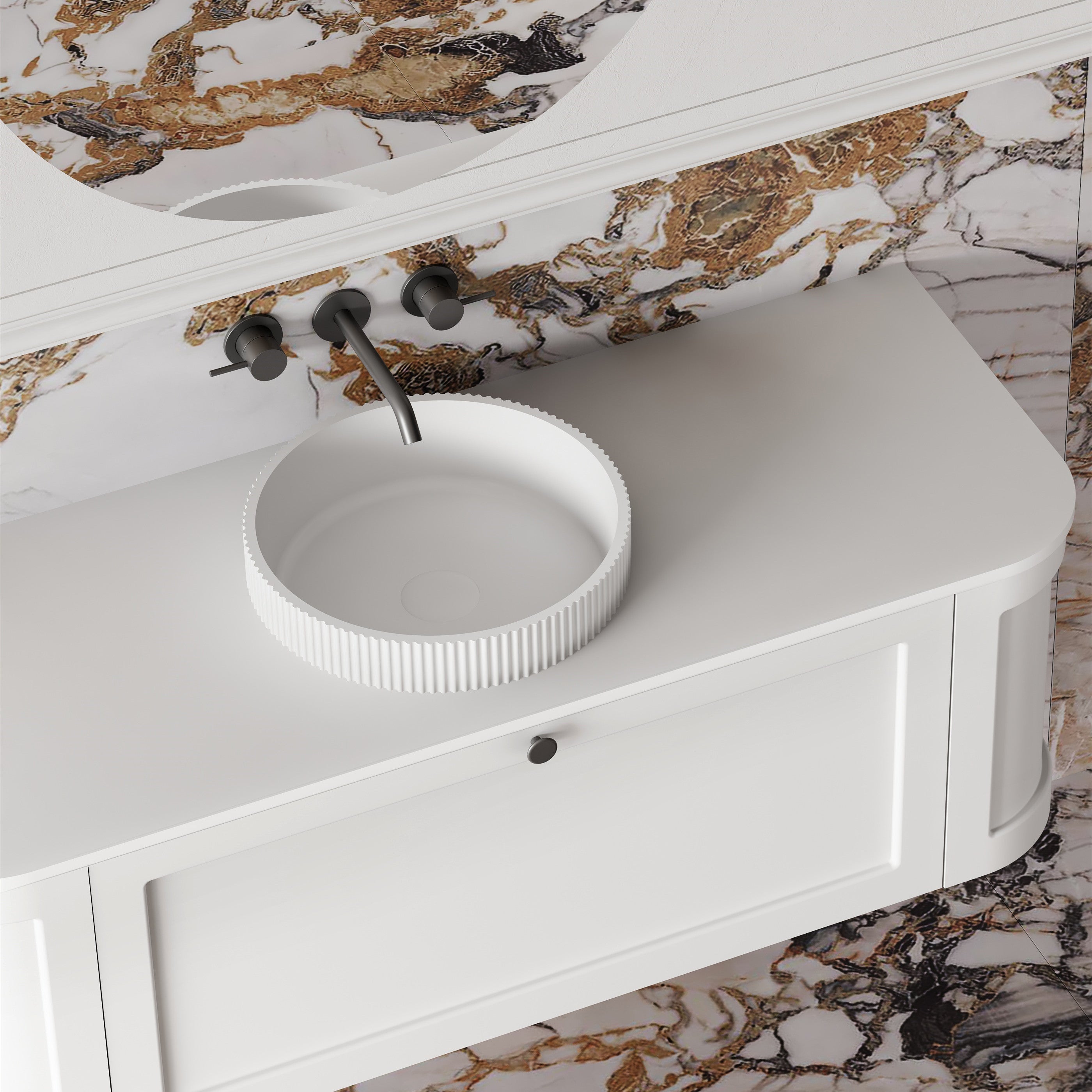 Westminster Wall Hung Matte White Vanity