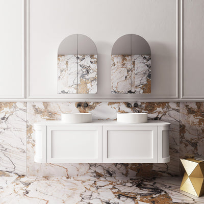 Westminster Wall Hung Matte White Vanity