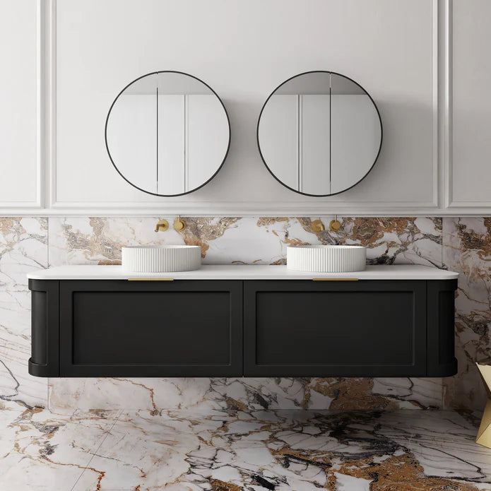 Westminster Wall Hung Matte Black Vanity