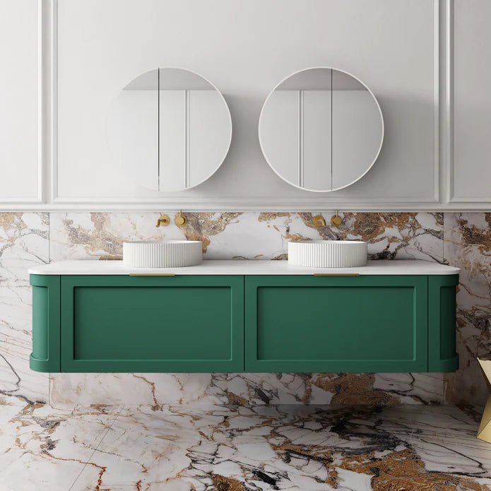 Westminster Wall Hung Emerald Green Vanity