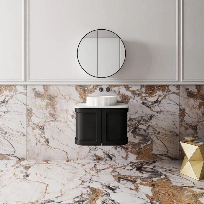 Westminster Wall Hung Matte Black Vanity