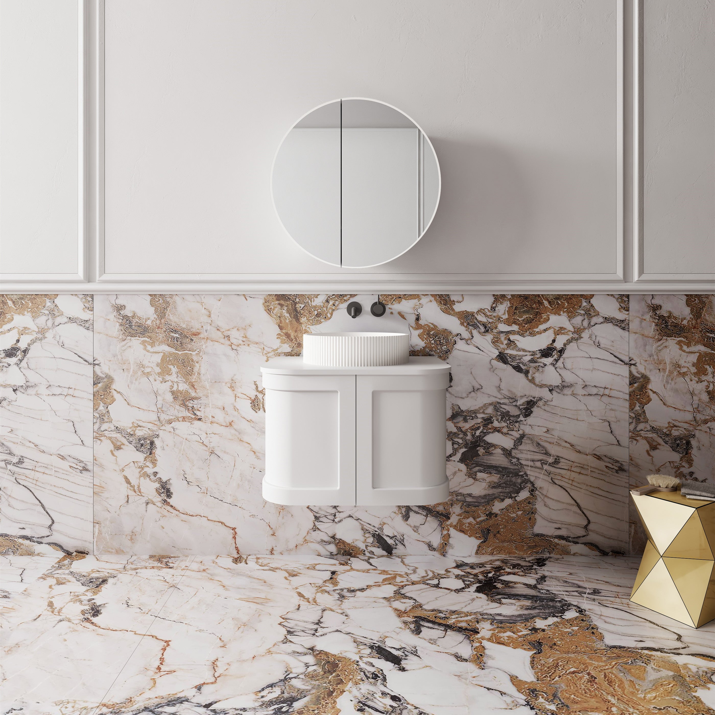 Westminster Wall Hung Matte White Vanity