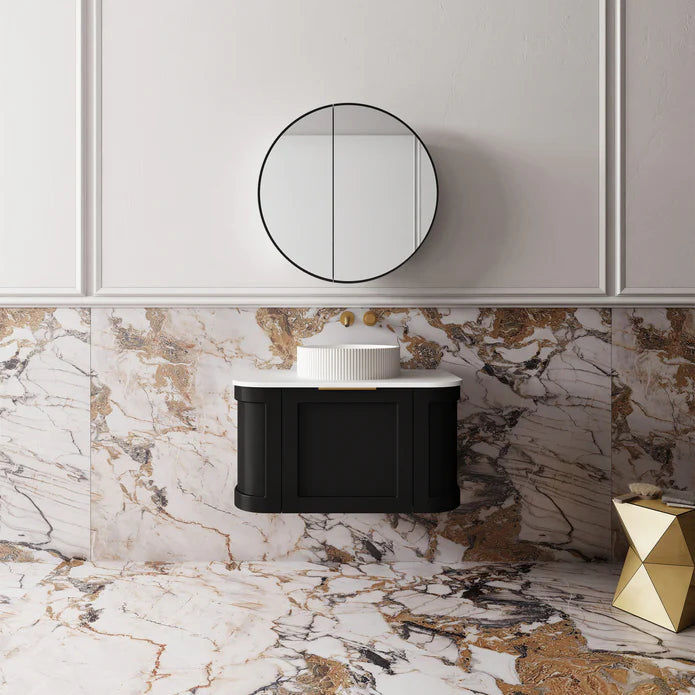 Westminster Wall Hung Matte Black Vanity