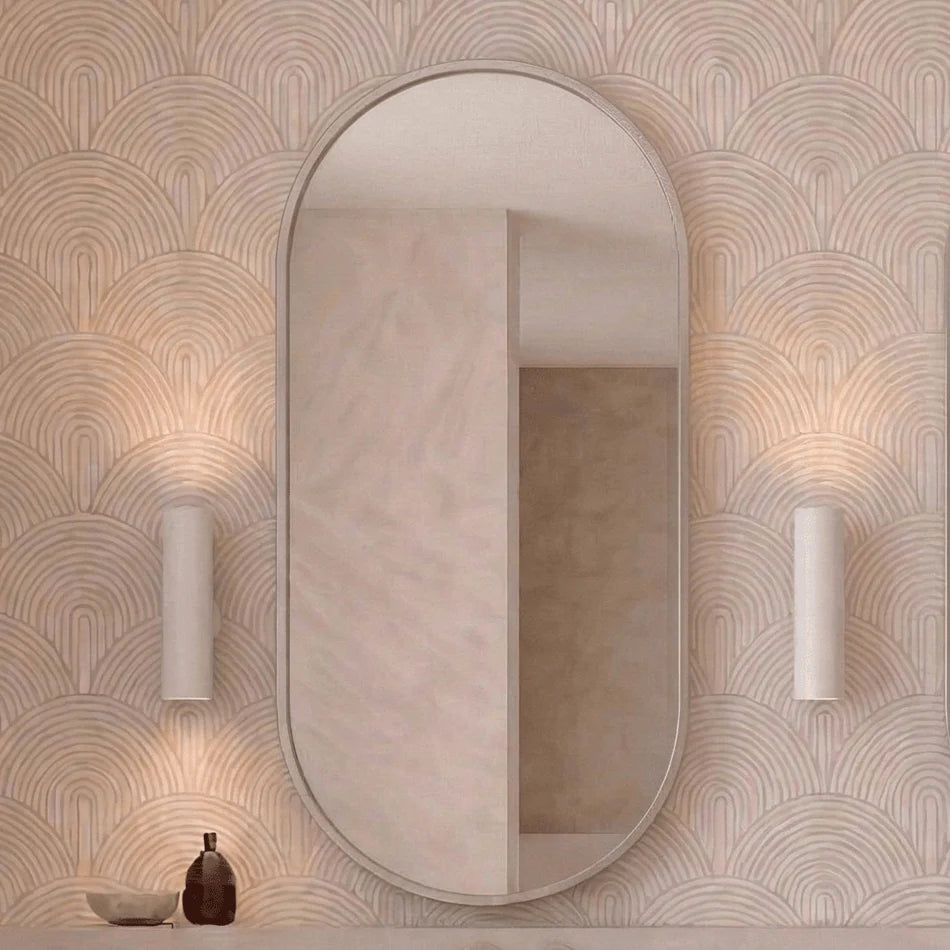Cassa Design Elli Pill 450mm Framed Shaving Cabinet Brushed Nickel