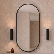 Cassa Design Elli Pill 450mm Framed Shaving Cabinet Matte Black