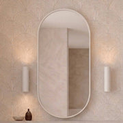 Cassa Design Elli Pill 450mm Framed Shaving Cabinet Matte White