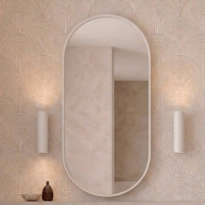 Cassa Design Elli Pill 450mm Framed Shaving Cabinet Matte White