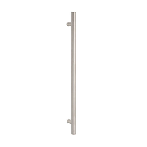 Radiant Vertical Heated Towel Rail Cool Brushed Nickel