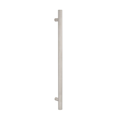 Radiant Vertical Heated Towel Rail Cool Brushed Nickel