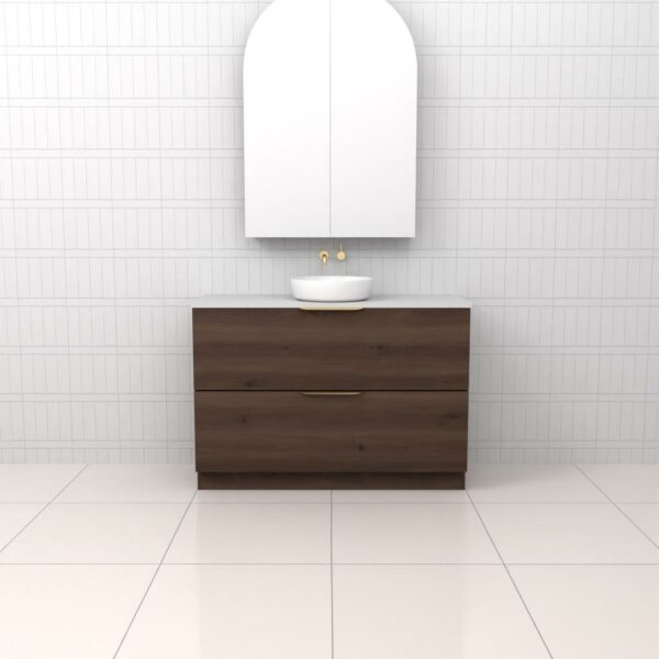 Fifth Avenue Celeste Duo Chestnut Floor Mounted Vanity