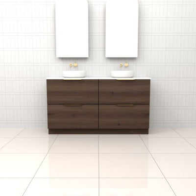 Fifth Avenue Celeste Duo Chestnut Floor Mounted Vanity