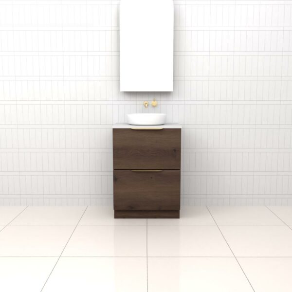 Fifth Avenue Celeste Duo Chestnut Floor Mounted Vanity