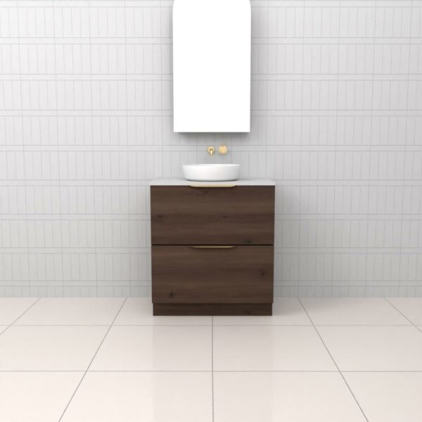 Fifth Avenue Celeste Duo Chestnut Floor Mounted Vanity
