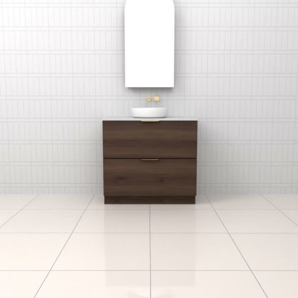 Fifth Avenue Celeste Duo Chestnut Floor Mounted Vanity