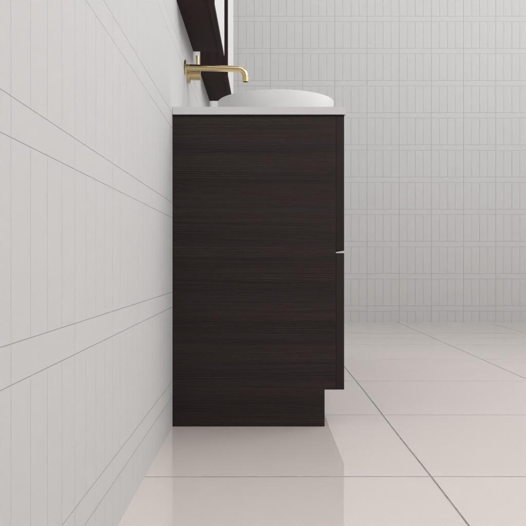 Fifth Avenue Celeste Duo Espresso Oak Floor Mounted Vanity