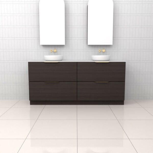 Fifth Avenue Celeste Duo Espresso Oak Floor Mounted Vanity