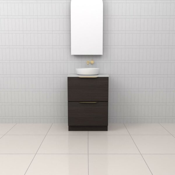Fifth Avenue Celeste Duo Espresso Oak Floor Mounted Vanity