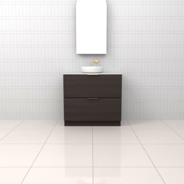 Fifth Avenue Celeste Duo Espresso Oak Floor Mounted Vanity
