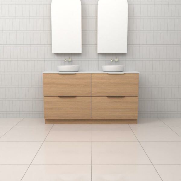 Fifth Avenue Celeste Duo Nordic Oak Floor Mounted Vanity
