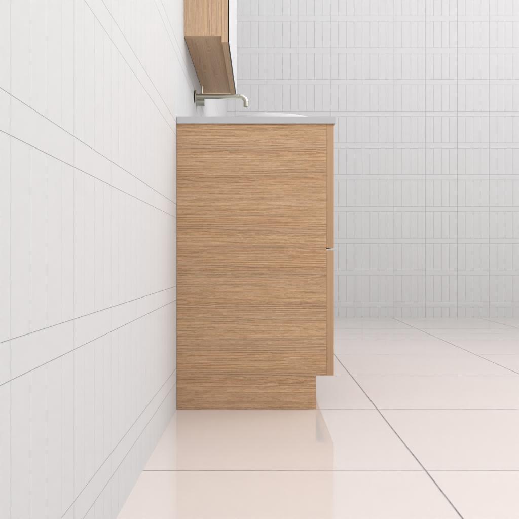 Fifth Avenue Celeste Duo Nordic Oak Floor Mounted Vanity