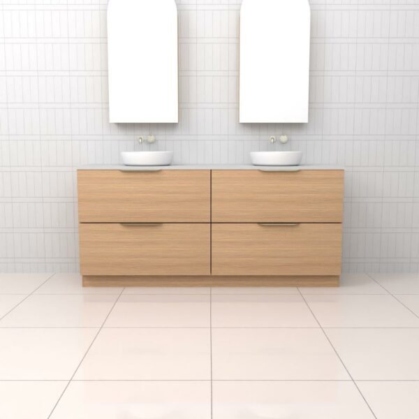 Fifth Avenue Celeste Duo Nordic Oak Floor Mounted Vanity