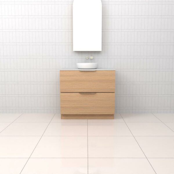 Fifth Avenue Celeste Duo Nordic Oak Floor Mounted Vanity