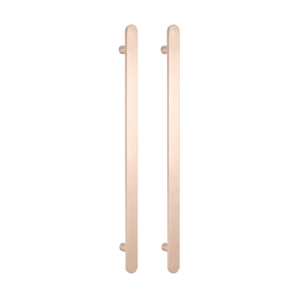 Non Heated Vertical flat bar towel rail 50 x 930mm Champagne