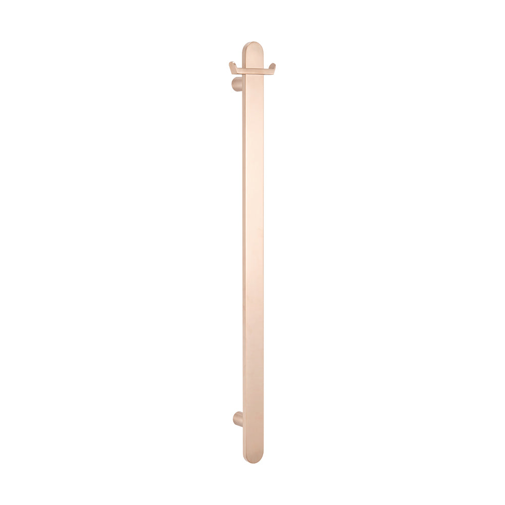 Non Heated Vertical flat bar towel rail 50 x 930mm Champagne
