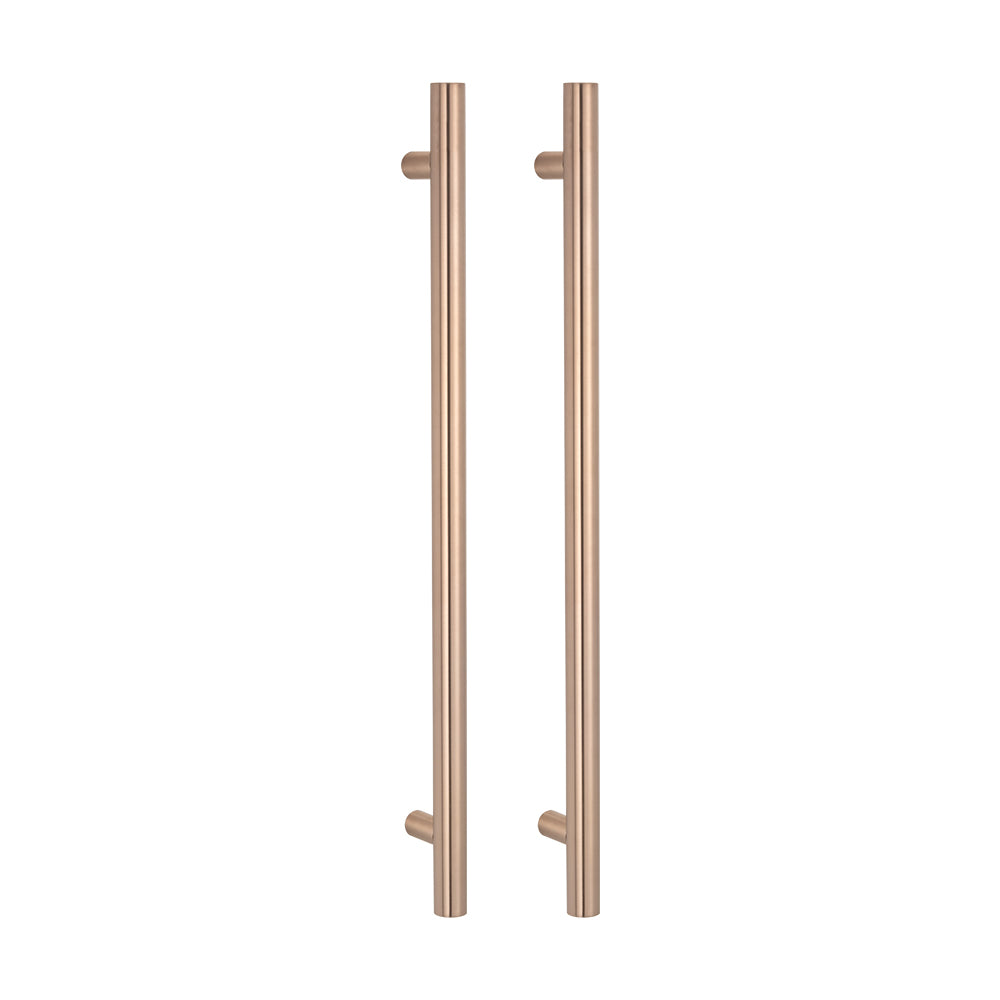 Non Heated Vertical towel rail 40 x 950 mm Champagne