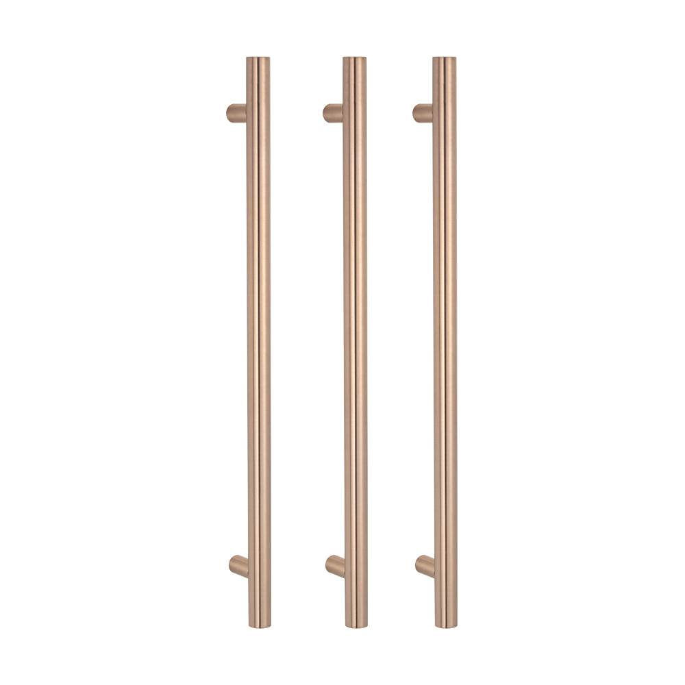 Non Heated Vertical towel rail 40 x 950 mm Champagne