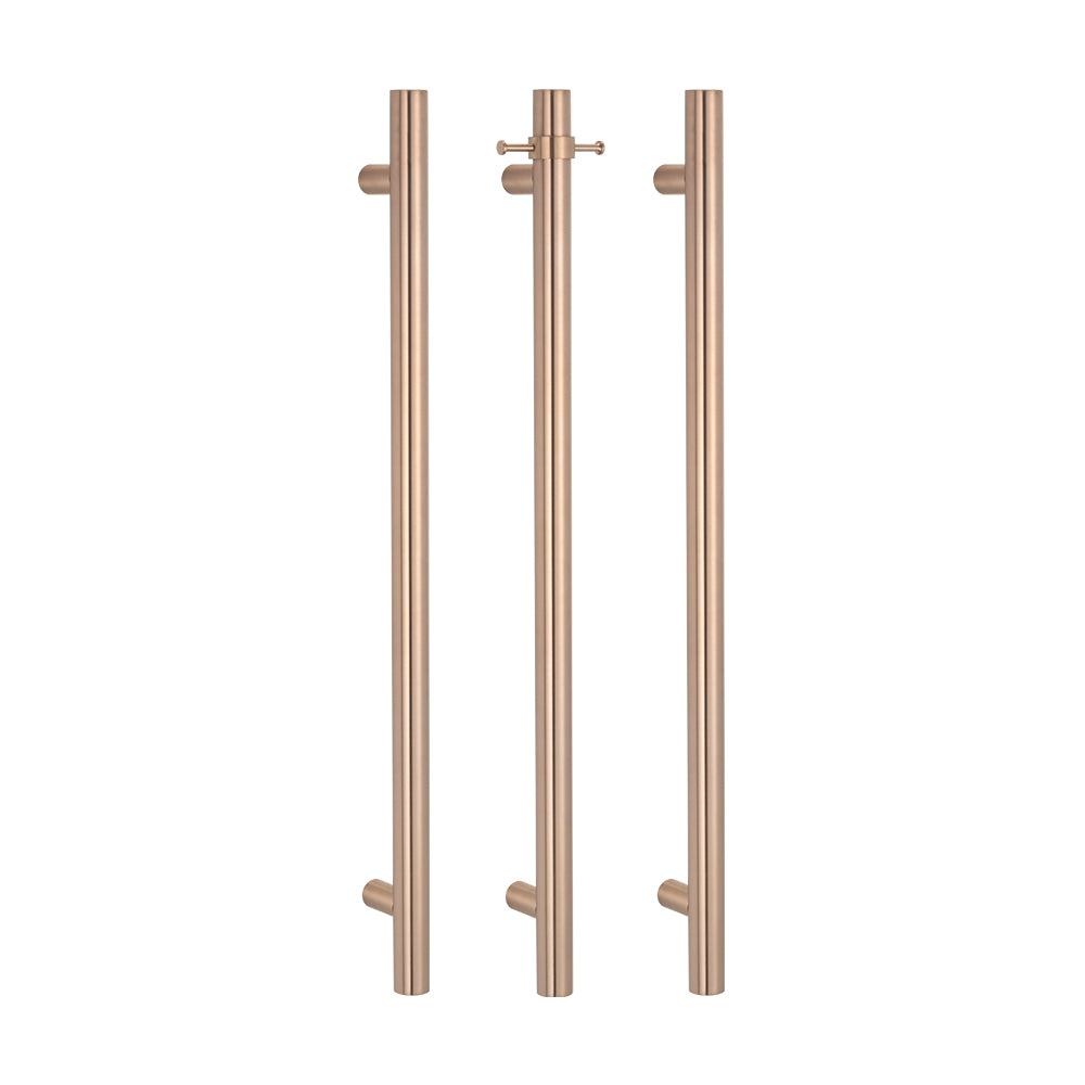 Non Heated Vertical towel rail 40 x 950 mm Champagne