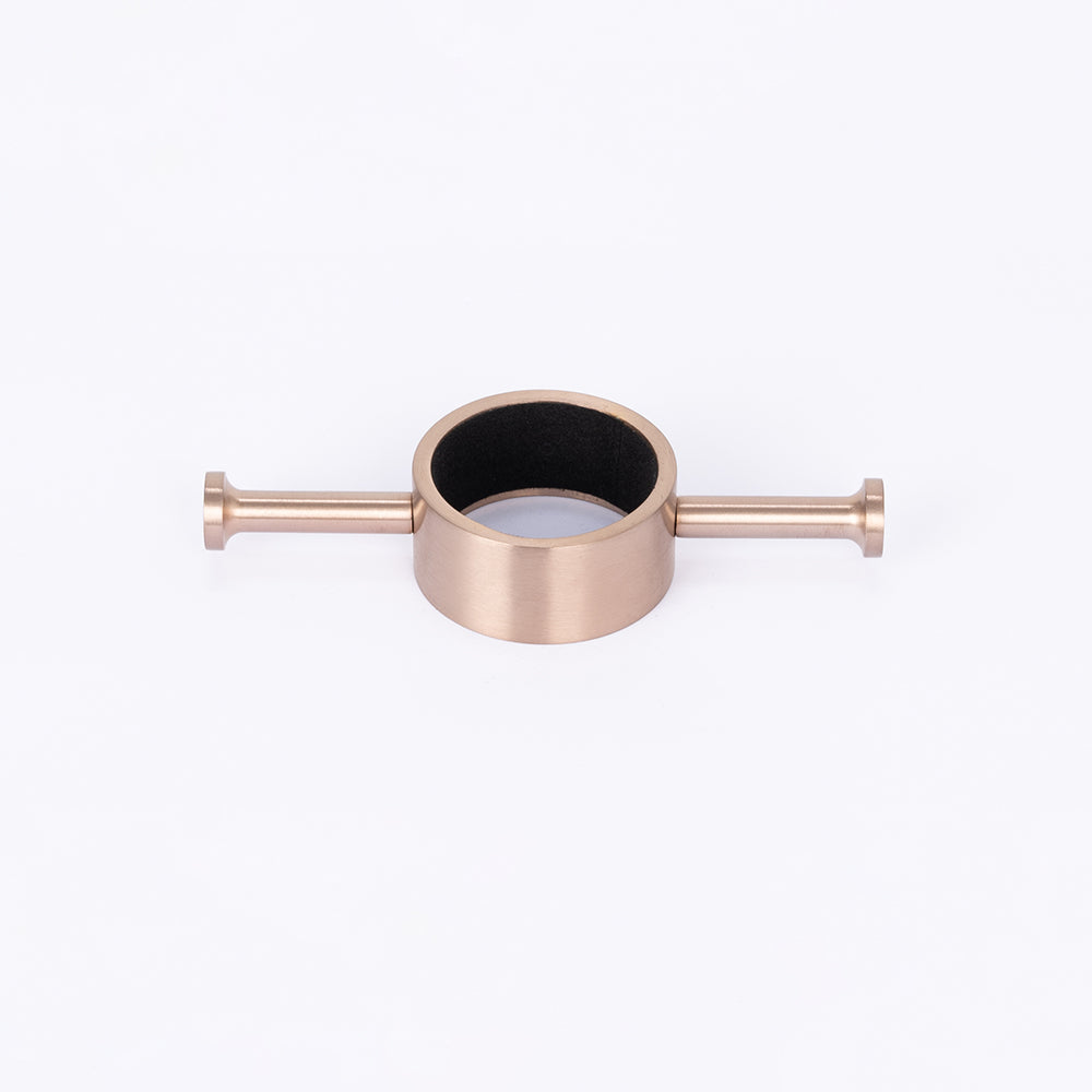 Ring hook accessory for Vertical rails Champagne