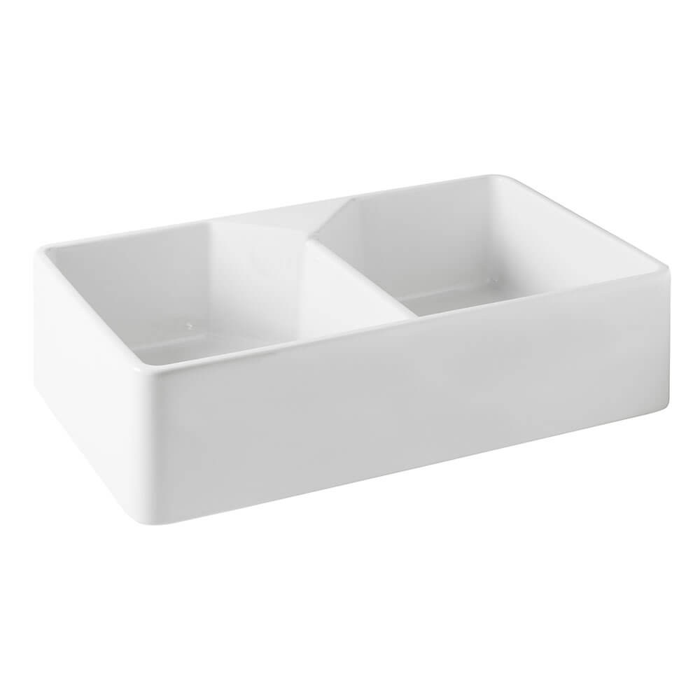 Turner Hastings Chester 80 x 50 Double Flat Front Fine Fireclay Farmhouse Butler Sink