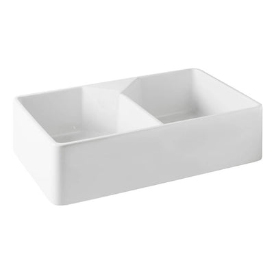 Turner Hastings Chester 80 x 50 Double Flat Front Fine Fireclay Farmhouse Butler Sink