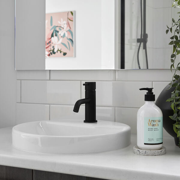 Round Inset Basin with Tap Landing 400mm (1 Tap Hole)